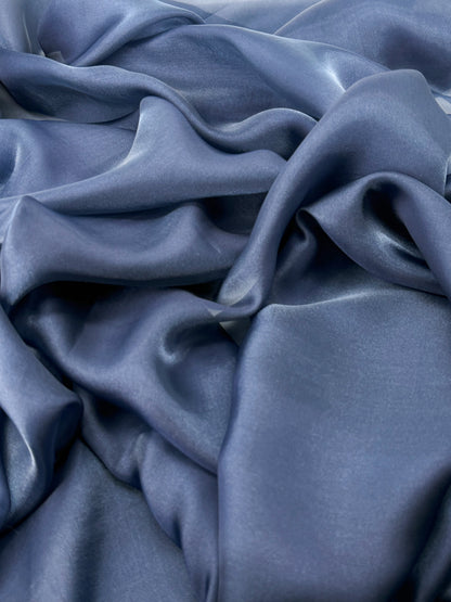 Navy Shimmer Chiffon