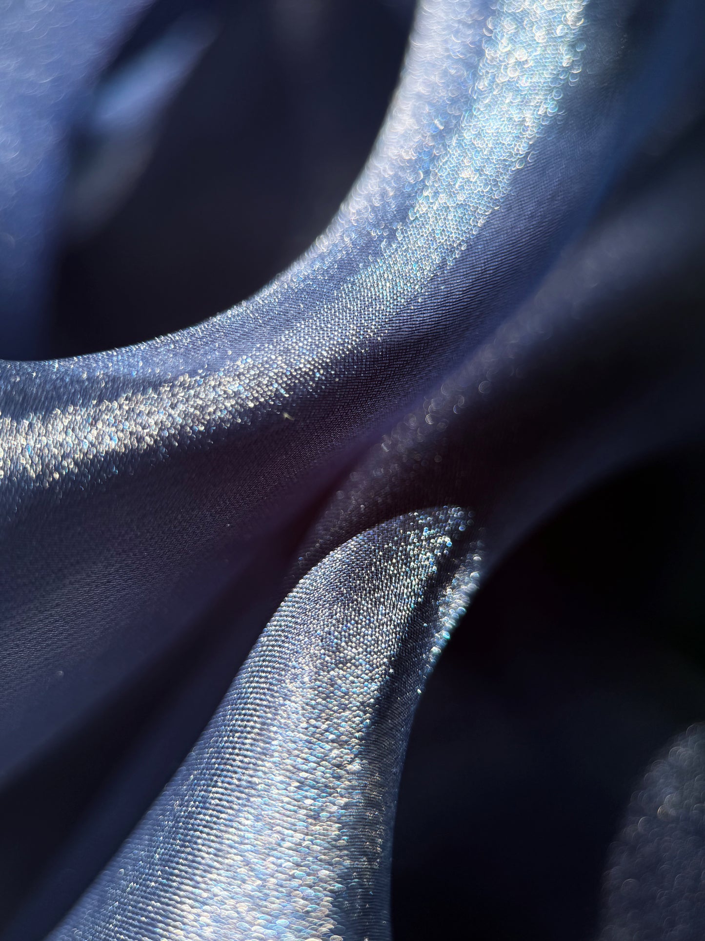 Navy Shimmer Chiffon