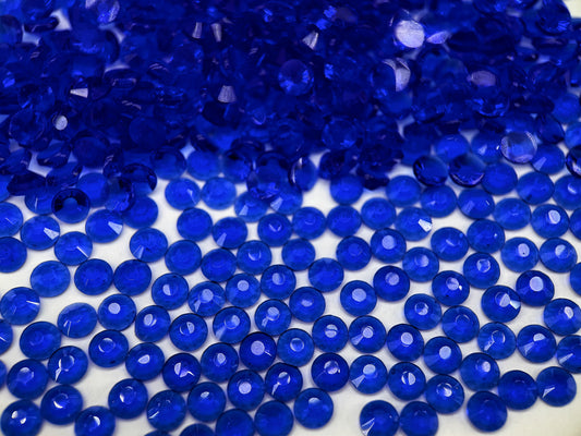 Transparent Sapphire Flatback Non Hotfix Rhinestones