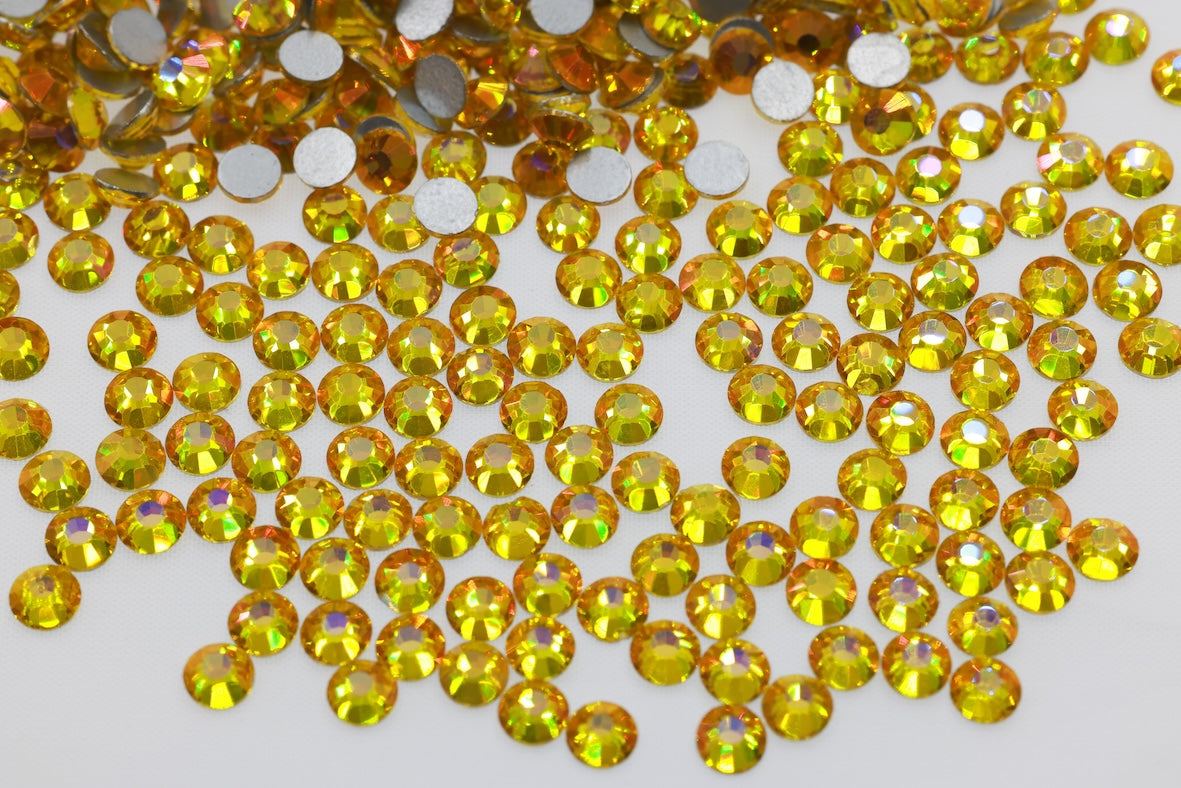 Citrine Light Flatback Non Hotfix Rhinestones