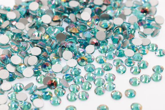 Aquamarine light Flatback Non Hotfix Rhinestones