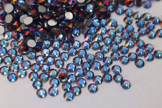 Lt. Sapphire light Flatback Non Hotfix Rhinestones