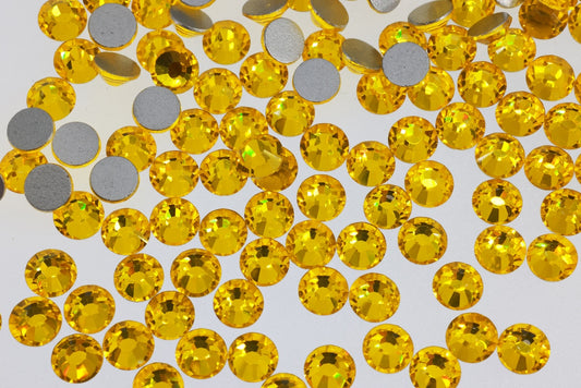 Citrine Flatback Non Hotfix Rhinestones