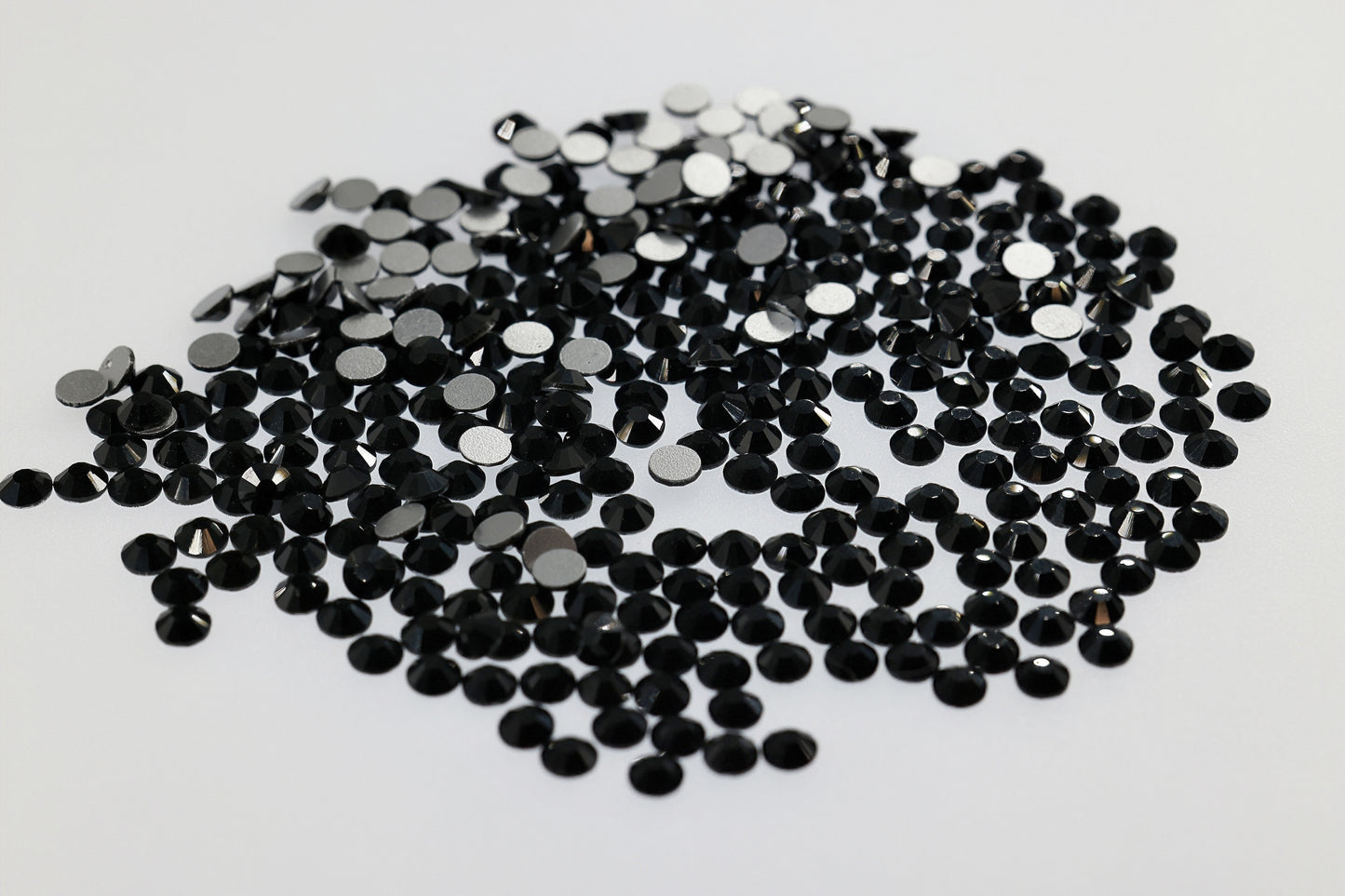 Jet Black Flatback  Non Hotfix Rhinestones