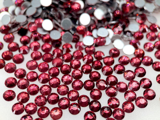 Maroon Flatback Non Hotfix Rhinestones