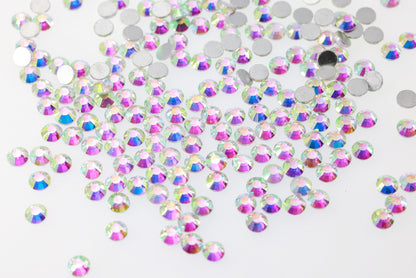 Crystal AB Bulk Package Glass Rhinestones