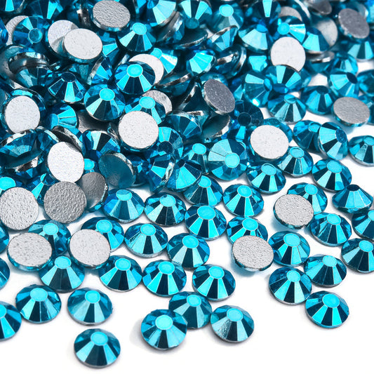Mine Aquamarine Flatback Non Hotfix Rhinestones