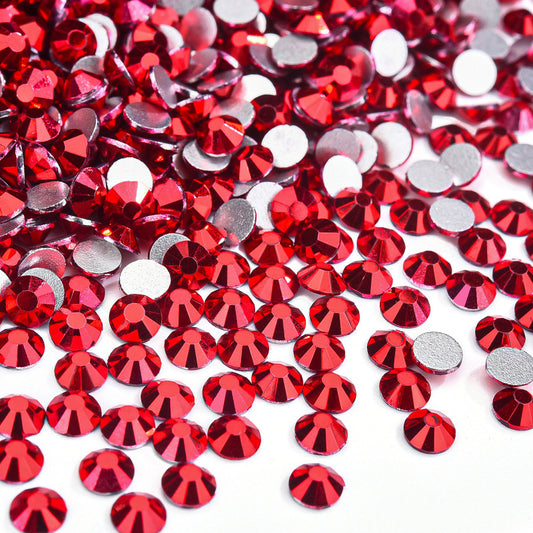 Mine Siam Flatback Non Hotfix Rhinestones