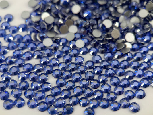 Sapphire Satin Flatback Non Hotfix Rhinestones