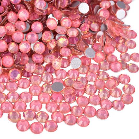 Lt. Pink Rose Crystal Flatback Non Hotfix Rhinestones