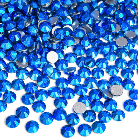 Mine Capri Blue Flatback Non Hotfix Rhinestones
