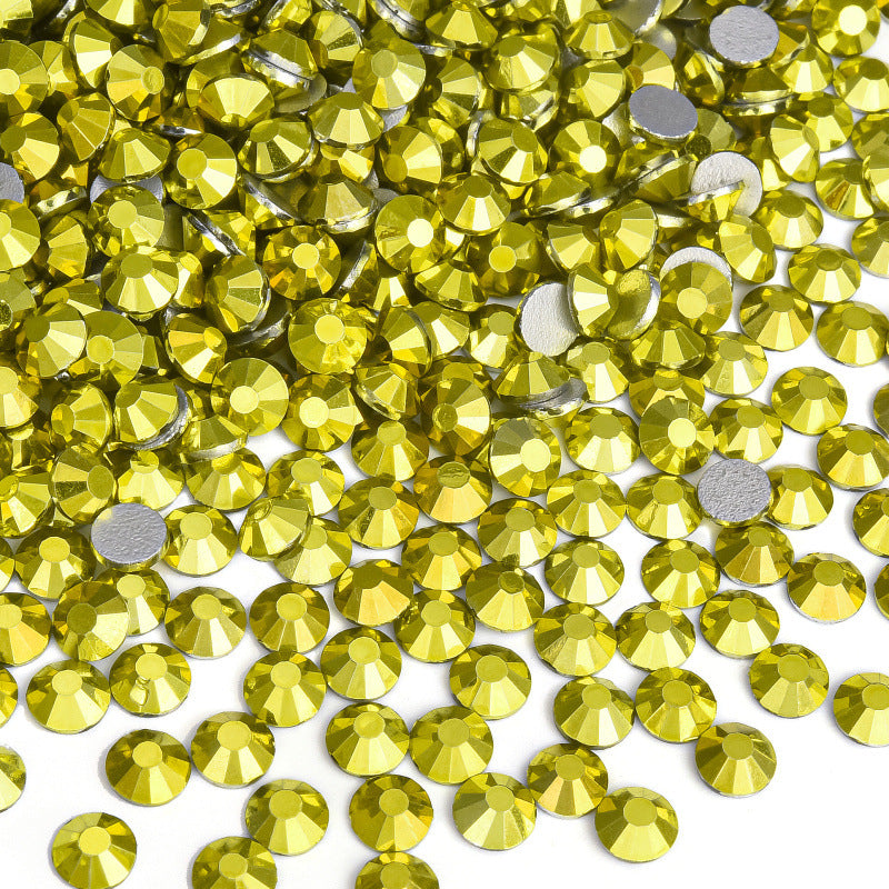 Mine Citrine Flatback Non Hotfix Rhinestones