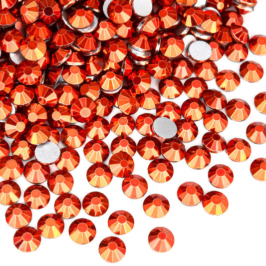 Mine Orange Flatback Non Hotfix Rhinestones
