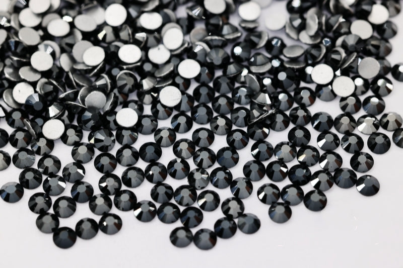 Jet Hematite Flatback Non Hotfix Rhinestones