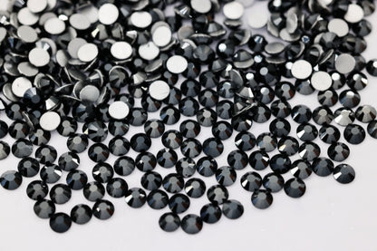 Jet Hematite Bulk Package Glass Rhinestones
