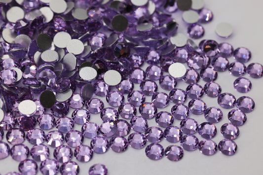 Lt.violet Flatback Non Hotfix Rhinestones