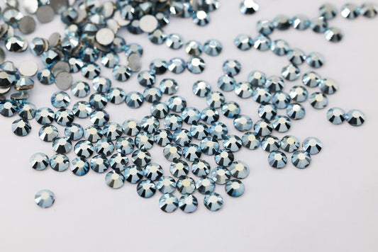 Sky Blue Metal Flatback Non Hotfix Rhinestones