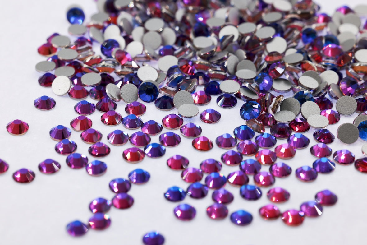 Purple Velvet Flatback Non Hotfix Rhinestones