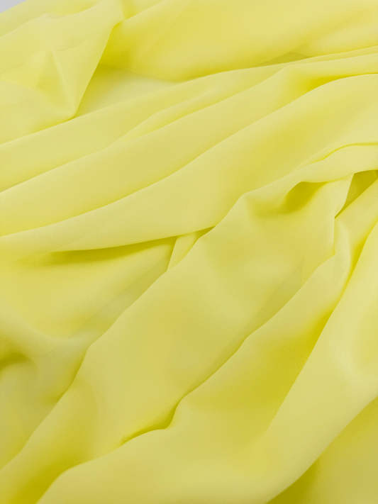 Pale Lemon Radiant Chiffon