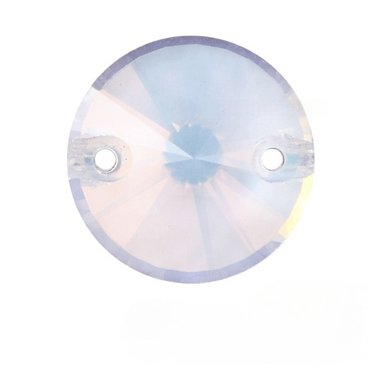 K9 Pale White Phantom AM CRYSTAL ROUND RIVOLI