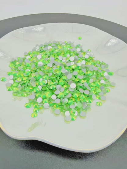 misty peridot Flatback Non Hotfix Rhinestones