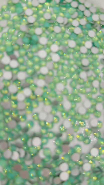 Green Opal Flatback Non Hotfix Rhinestones