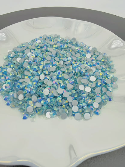 misty blue Flatback Non Hotfix Rhinestones