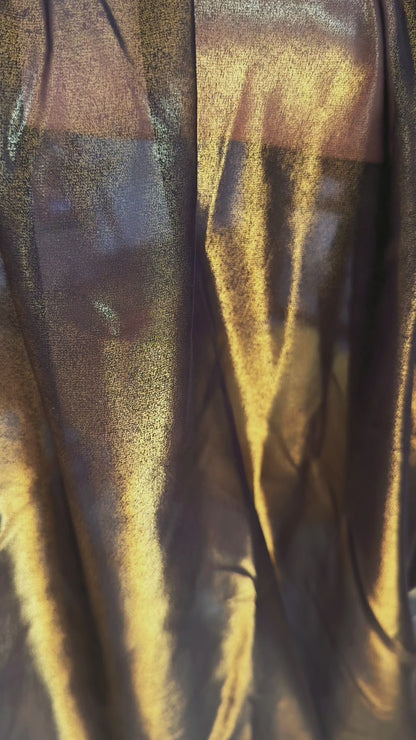 Black Gold Shimmer Chiffon