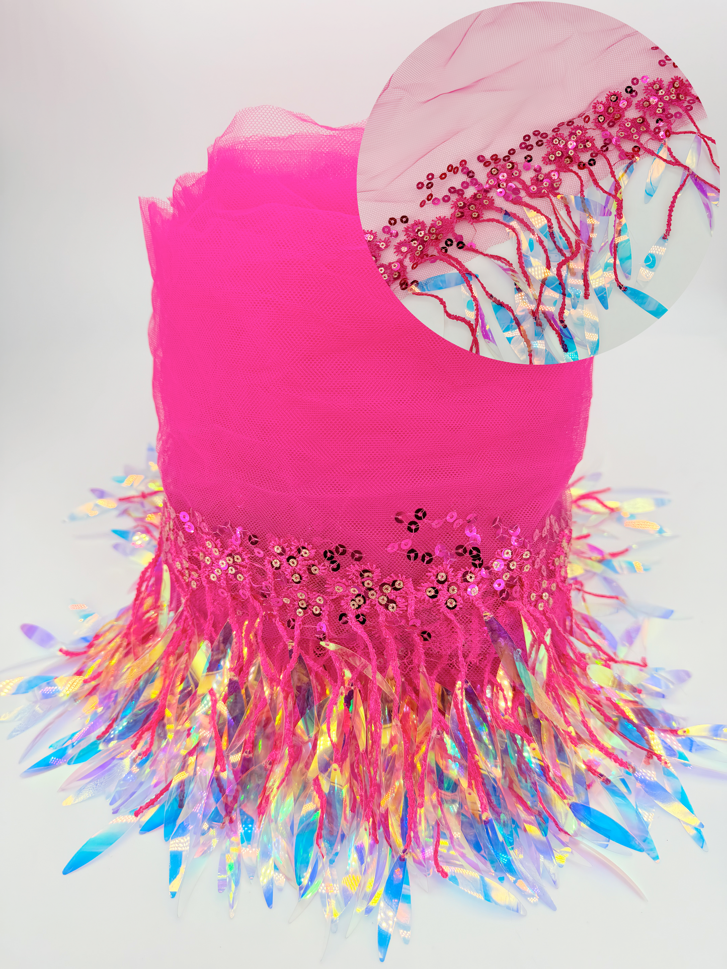 Sequin Tassel Mesh Tassels Fringe Decor Lace