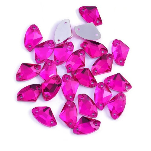 Rose B Axe Shape Sew On Rhinestone
