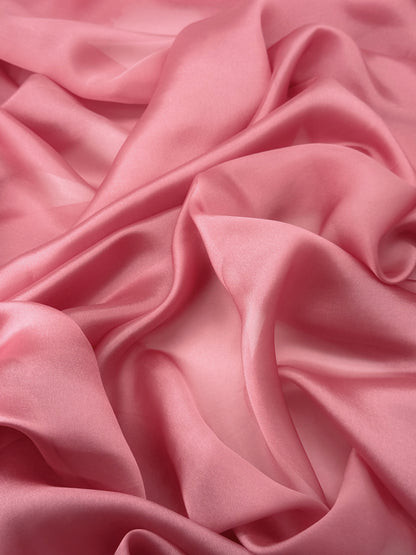Rose Pink Shimmer Chiffon