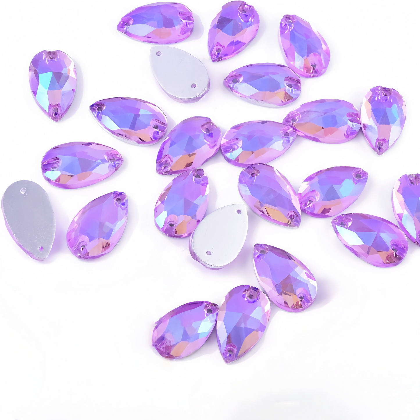 tanzanite ab crystal teardrop