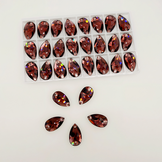 K9 Burgundy Teardrop Shapes