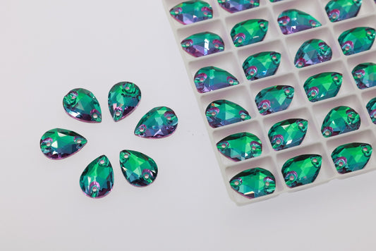 emerald k9 crystal Teardrop