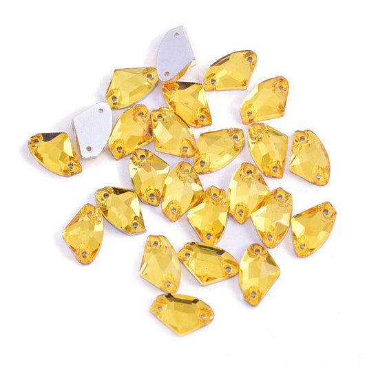 Topaz Axe Shape Sew On Rhinestone