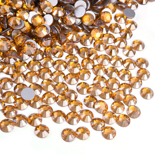 topaz satin Flatback Non Hotfix Rhinestones